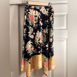 Rafaella flower midi dress, size large, new with tags, never worn.